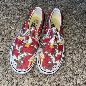 Beauty and the Beast slip on Vans